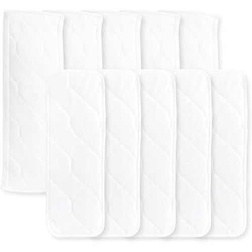 Super Boosties Cloth Diaper Reusable Inserts, Set of 10, Fits Honest Hybrid Diaper, Fits Amazing Baby, Pocket-Sling Compatible, 5 Tri-fold & 5 Boosters, Small (11" Length)