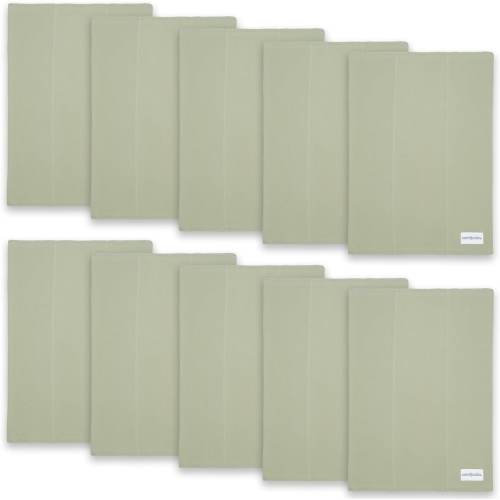 Burp Cloths 100% Cotton Washcloths for Boys and Girls by Comfy Cubs