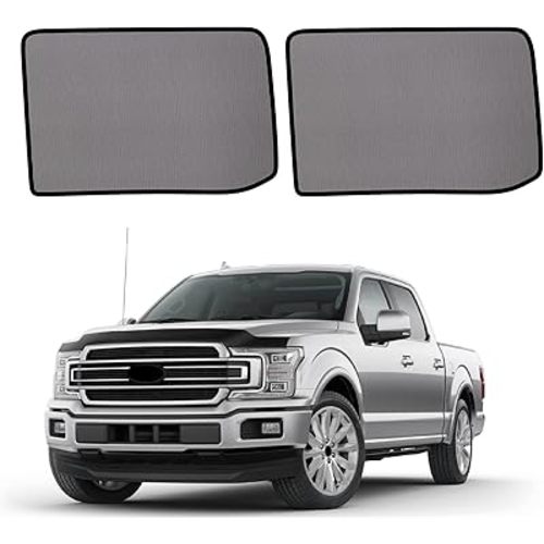 Car Window Shades for 2015-2020 f150 - Rear Side Window Sun Shade for Baby, Breathable Mesh Car Privacy Window Covers, UV Protection and Heat Insulation for Road Trips, Napping, Camping (2 PCS)