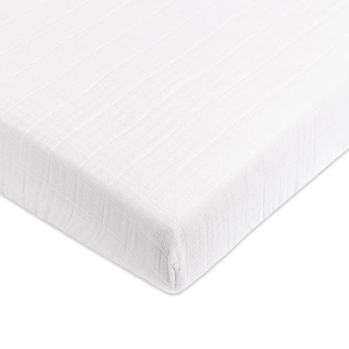 Babyletto 100% Organic Cotton Mini Crib Sheet in Plain White