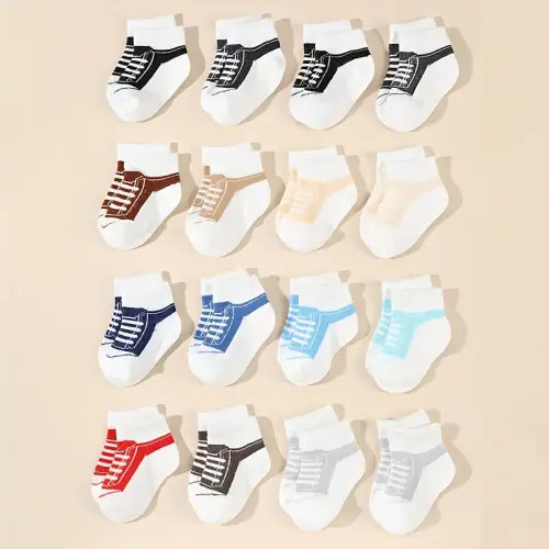 16 pair bundle cute shoe soft baby boys girls - Temu