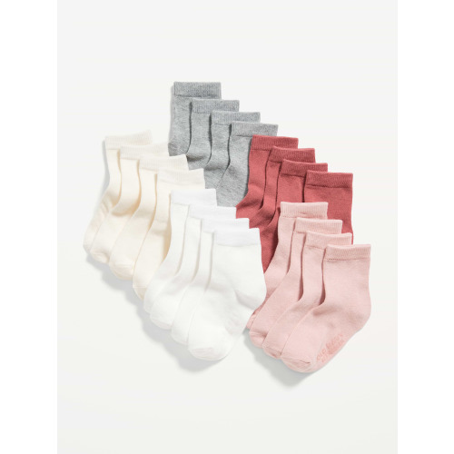 Unisex Crew Socks 10-Pack for Toddler & Baby