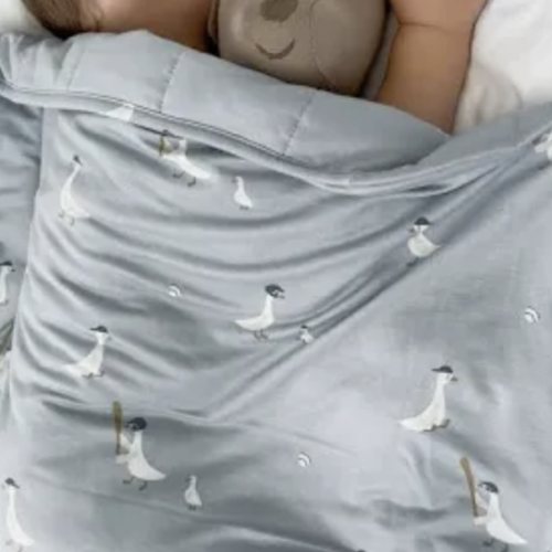 Gunamuna Cloud Blanket Toddler | Baseball Goose