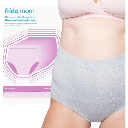 Frida Mom Postpartum Underwear for C-Section Recovery, Disposable High Waist with Stretch Support