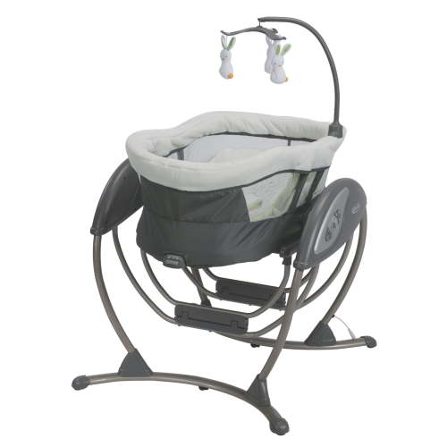 Graco DuoGlider Electric Baby Swing, Infant, Grey, Safe and Comfortable