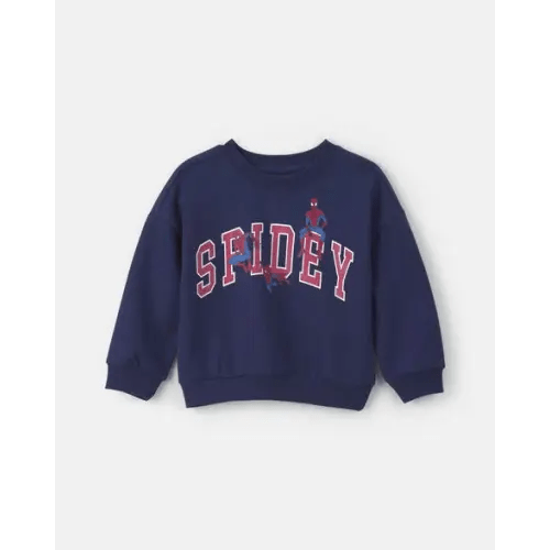 Toddler Boy ©Marvel Spider-Man Pullover Sweatshirt - Navy Blue | Carter's