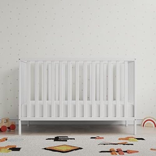 Baby Relax Ivey 3-in-1 Convertible Crib, White