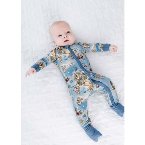 Neverland Map Bamboo Sleeper – Little Crowns & Capes