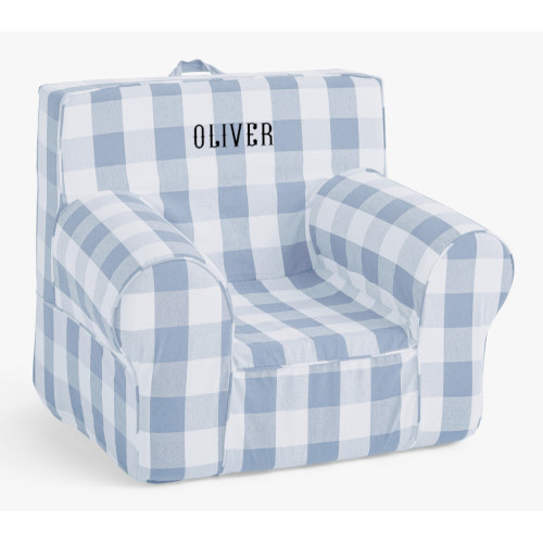 Kids Anywhere Chair®, Chambray Blue Twill with Buffalo Check
