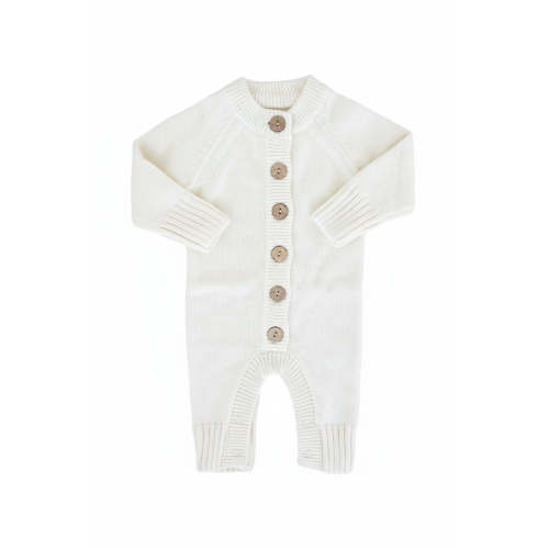 Knit Sweater Button Romper | Caden Lane