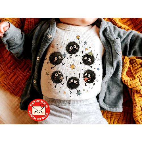 Soot Sprites Baby Onesie®, Magical Dust Bunny Baby Gift, Spirit Baby Bodysuit