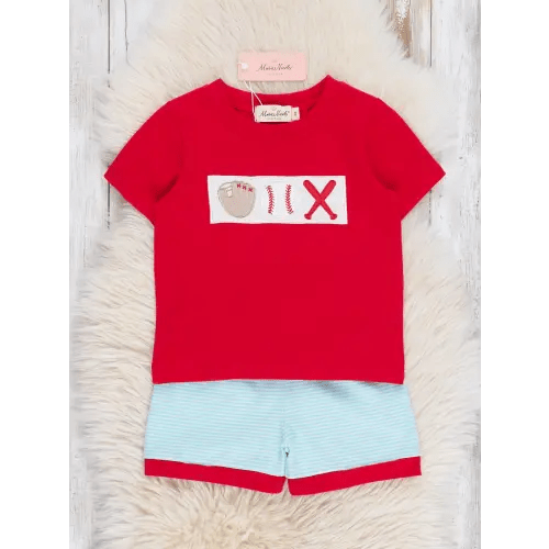 Batter Up Embroidered Outfit