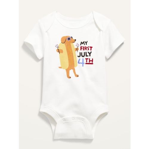 Unisex Short-Sleeve Graphic Bodysuit for Baby
