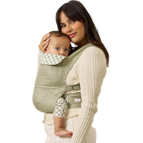 Solly Baby Soft Buckle Carrier (10-45 Lbs), Sage Chequer