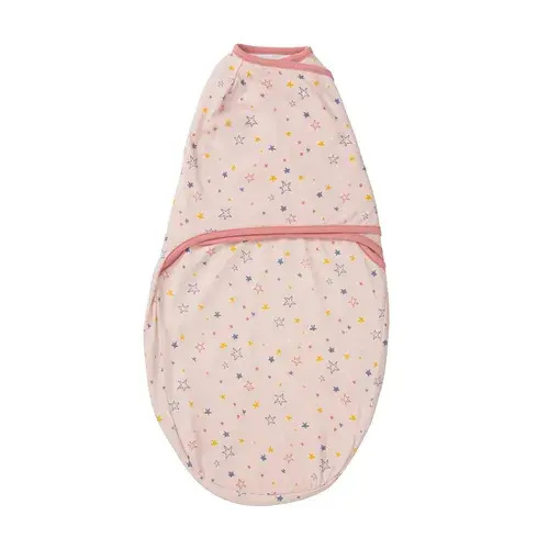ClevaMama Swaddle to Sleep - Pink (0-3m) | Baby Bunting AU