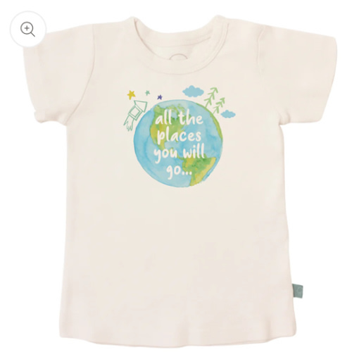 Toddler Graphic Tee - Places You Will Go | 100% Organic - Finn + Emma