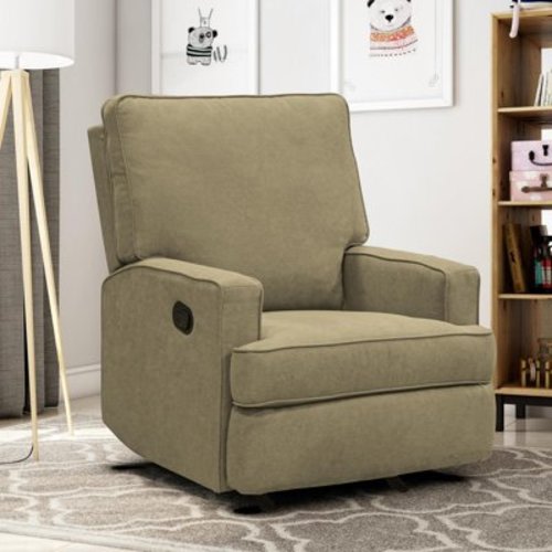 Baby Relax Salma 2-in-1 Rocker Recliner Chair, Olive Green Velvet