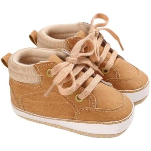 Baby Boys Girls Booties Fleece Anti-Slip Soft Sole Boots Toddler First Walker Warm Shoes
