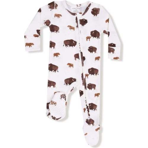 2 Way Zipper Footie Bison - Angel Dear | Maisonette