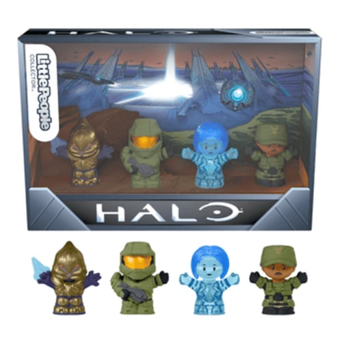 Little People Collector Halo Special Edition Set For Adults & Fans, 4 Video Game Figures