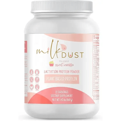MILK DUST Protein Powder 660g | Breastfeeding Powder for Nursing Moms | Lactation Support Pea Powder | Vegan & Dairy-Free | Sweet Vanilla | 22 Servings (Vanilla.)