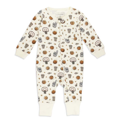 Hoops | Organic Zipper Romper 9-12m