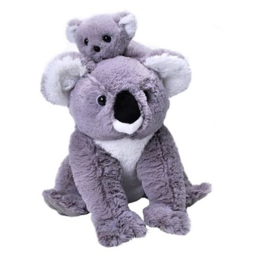 Wild Republic Mom and Baby Koala, Stuffed Animal, 12 Inches, Gift for Kids, Plush Toy, Fill is Spun Recycled Water Bottles
