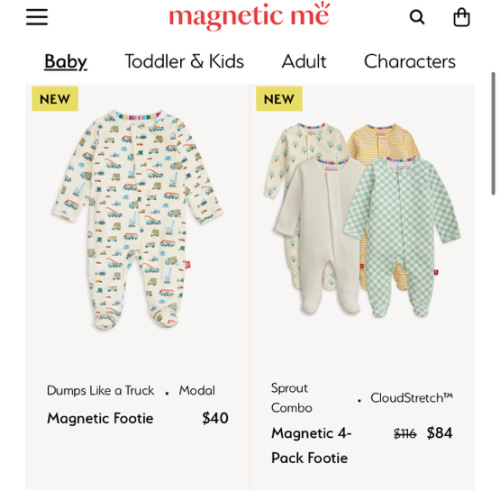 Magnetic or 2way Zip onesies