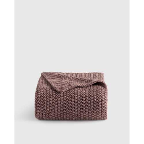 Cotton Fisherman Throw in Natural