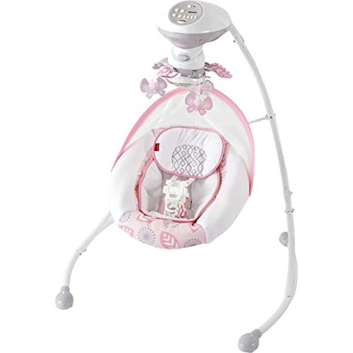 Fisher-Price Deluxe Cradle 'n Swing- Surreal Serenity - Soothing Baby Swing With Two Swinging Motions, Super Soft Fabrics & a Built-In Mobile [Amazon Exclusive]