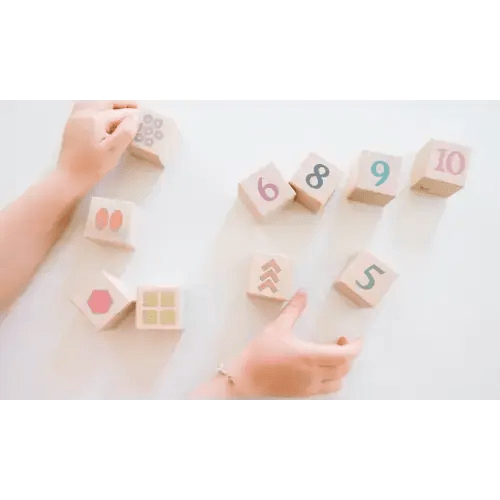 Boho Number + Counting Shape Blocks - Bannor Toys