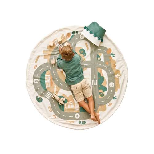 2-in-1 Playmat + Toy Bag | Desert City