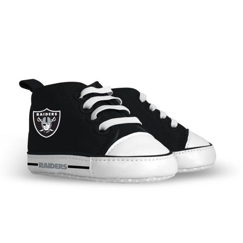 BabyFanatic Pre-Walkers High-Top Unisex Baby Shoes - NFL Las Vegas Raiders