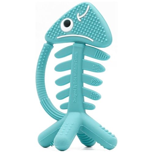 3 in 1 Infant Toys, Baby Teething Toys 3–6 6–12 Months, Teethers for Babies 0–3–6–12 Months for Teething Relief, Baby Gift, Baby Teether Toys, Silicone Sensory Toys,USA Patent Pending, Fish Turquoise