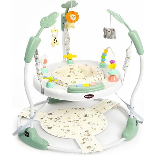 Baby Activity Center, 3-in-1 Baby Jumper with 8 Interactive Toys