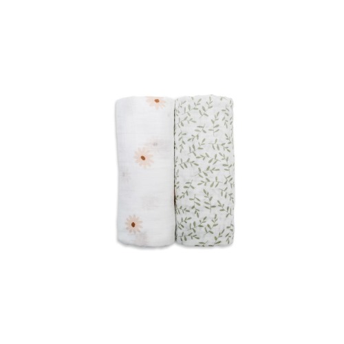 Cotton Muslin Swaddles 2 Pack, Large