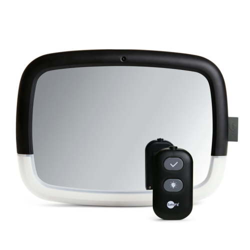 SafeFit® Lighted Pivot Infant Car Mirror, Crash-Tested, Black, Unisex