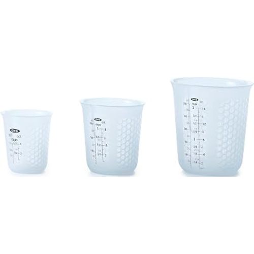 OXO Good Grips 3 Piece Squeeze & Pour Silicone Measuring Cup Set