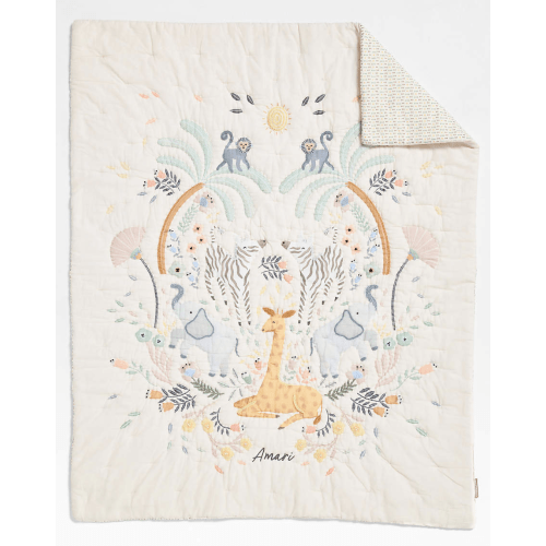 $200 - Personalized 100% Organic Cotton Baby Crib Quilt