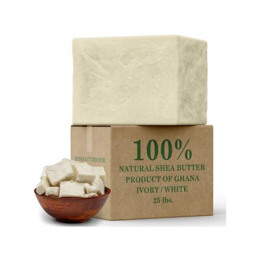 Raw African Shea Butter Organic 100% Pure Natural Unrefined Virgin IVORY From Ghana. Great For Skin, Body, Face, Hair Growth Bulk Wholesale