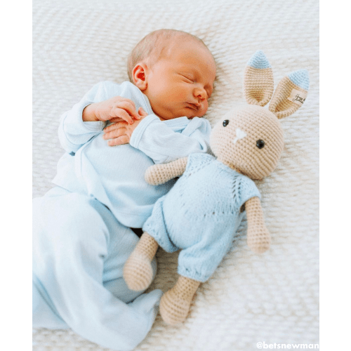 Blue Kissy Pointelle Cross Tee and Pant Set