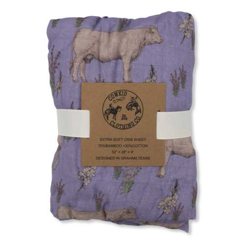 Charolais Bamboo Muslin Crib Sheet – Cowkid Clothing Company