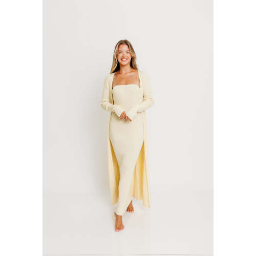 Lina Two Piece Dress Set in Butter Yellow - Bump Friendly * 7/31 PRE-ORDER*