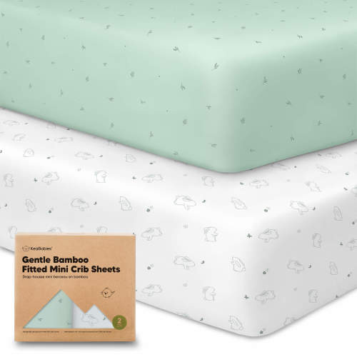 Isla Fitted Mini Crib Sheets - Bunnies / 38 x 26