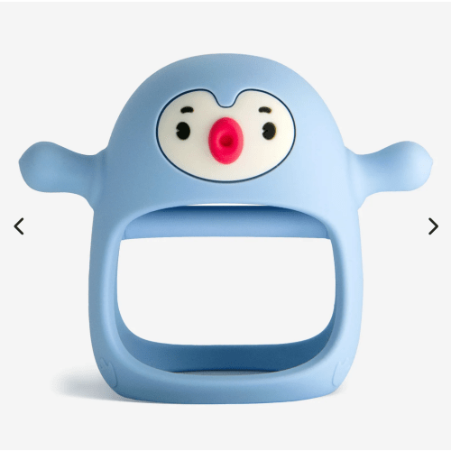Penguin Buddy Teething Mitten | BPA-Free Food-Grade Silicone Teether for Pain Relief & Oral Development