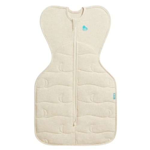 Love to Dream Original Swaddle UP 3.5 TOG Quilted Stretch Cotton - Oatmeal Moon