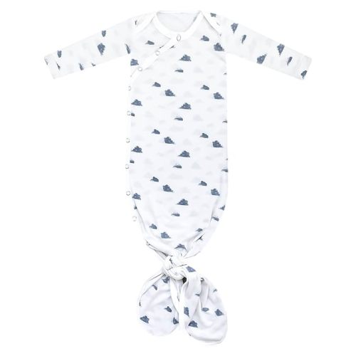 Copper Pearl Baby Gown - Knotted Newborn Sleepers for Baby Boy and Girl, Soft Stretchy Long Sleeve Infant Gowns with Bottom Tie and Hand Mittens, Perfect Hospital Coming Home Outfit (Dream)