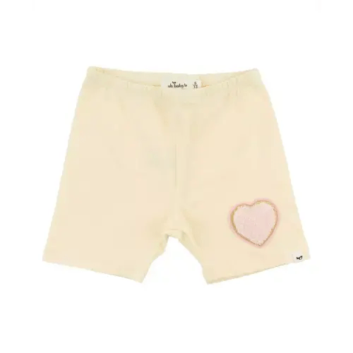 Girls' Heart Patch Jersey Biker Short - Baby, Little Kid