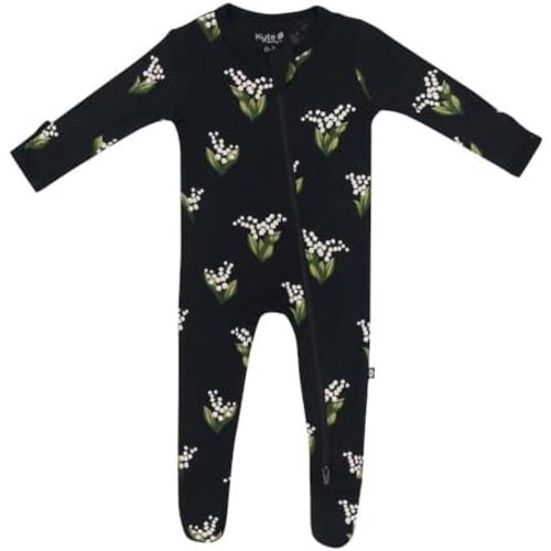 KYTE BABY Footies - Baby Pajama Suit with Zipper Closure, Soft Rayon made from Bamboo