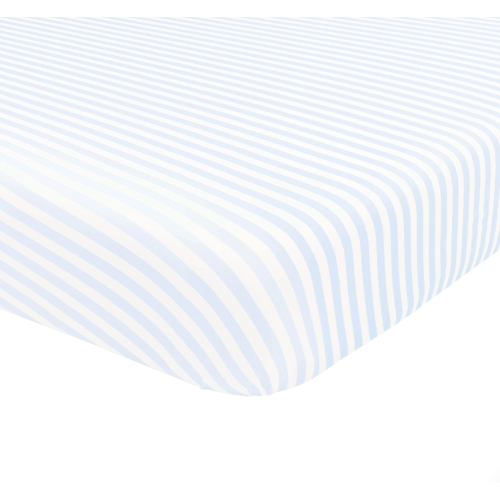Crib Sheet in Small Mist Stripe